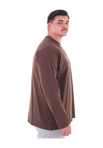 Erkek 115-155 Kilo Arası İçin Uygun Uzun Kol Bisiklet Yaka Mevsimlik Baskılı İnce Sweatshirt Kahverengi Erkek 115-155 Kilo Arası İçin Uygun Uzun Kol Bisiklet Yaka Mevsimlik Baskılı İnce Sweatshirt Kahverengi