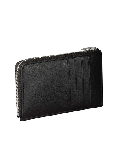 Calvin Klein Foıl Logo L-zıp Card, 332 Siyah Kadın Cüzdan