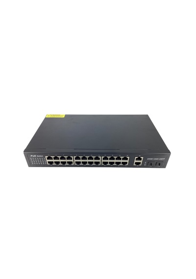 Longline 24 Port Gigabit 370W POE + 2SFP Yönetilebilir L2 Switch