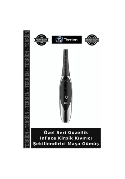 Özel Seri Güzellik İnface Kirpik Kıvırıcı Şekillendirici Maşa Gümüş