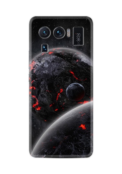 Xiaomi Mi 11 Ultra Kılıf Resimli Desenli Silikon Platinium Series Kara Dünya 1902