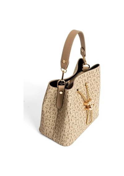 Just Polo Kadın Günlük Kullanıma Uygun Ayarlanabilir Askılı Şık El & Omuz Çantası Shoulder Bag Vizon