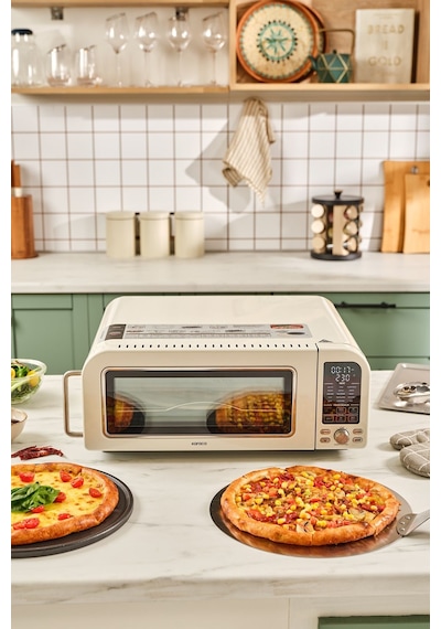 Karaca Multicrust Artisan Retro Pizza Makinesi & Airfryer