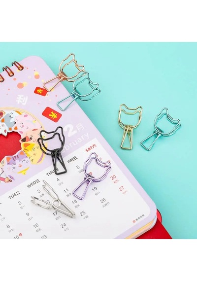 Kayigo Tiny Paslanmaz Çelik Kedi Klips Altılı -rose
