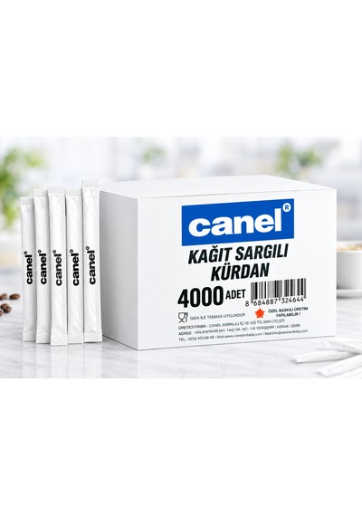 Canel Kağıt Sargılı Kürdan 4000 Adet