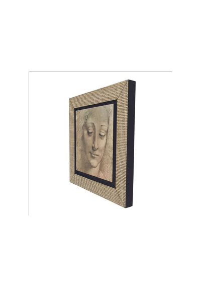 Baş Etüdü Leonardo Da Vinci Baskılı Mdf Magnet 7x7 55