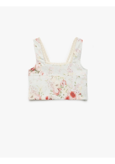 Koton Kare Yaka Viskon Ve Keten Karışımlı Gipeli Çiçekli Crop Bluz Mavi Desenli 5skg60017ew Mavi Desenli Mavi Koton Kare Yaka Viskon Ve Keten Karışımlı Gipeli Çiçekli Crop Bluz Mavi Desenli 5skg60017ew Mavi Desenli Mavi