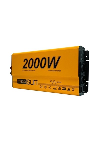 Mexxsun 12v 2000w Ats Ups Şarjlı Tam Sinüs Inverter Ekranlı Mex2000tc