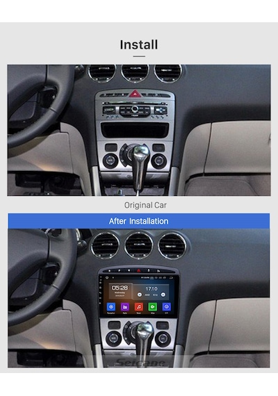 Peugeot 308 2008+ Multimedya Navigasyon Usb Kamera Carplayer 6 Ram