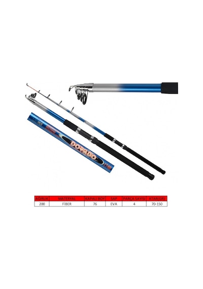 Captain 1740 Dorado Teleskopik Kamış 70-150gr  400 cm