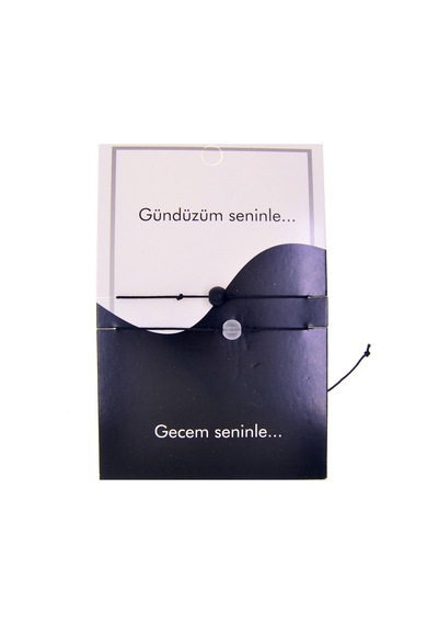 X-lady Accessories Altın Renk Gündüz Gece Arkadaş Şans Bilekliği - 2689 Çok Renkli
