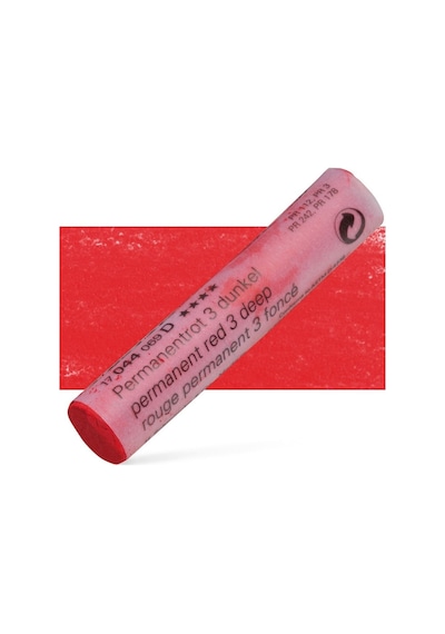 Schmincke : Artist Soft Pastel Boya : 044 D Permanent Red 3 Deep
