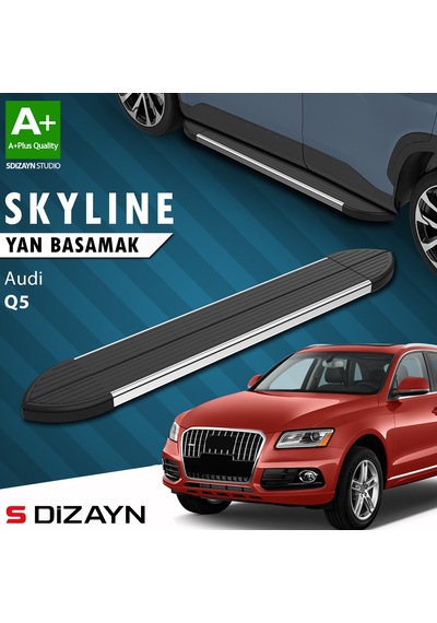 S-dizayn Audi Q5 Skyline Krom Yan Basamak 183 Cm 2008-2016 A+ Kalite