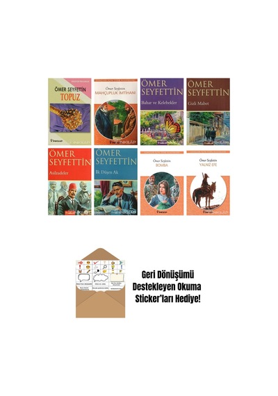 Ömer Seyfettin 8 Kitap Seti + Okuma Sticker'ları