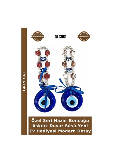 Özel Seri Nazar Boncuğu Askılık Duvar Süsü Yeni Ev Hediyesi Modern Detay