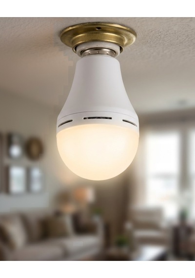 Şarjlı Led Ampul E27 6500k Soğuk Beyaz