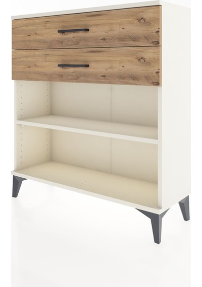 Arges Şifonyer Tek Raflı 2 Çekmeceli 88x30x96 Aytaşı-çam Aytaşı