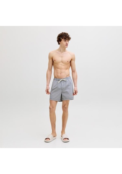 Jack & Jones Jack Jones Şort Mayo Maui Ocean Seersucker Lacivert