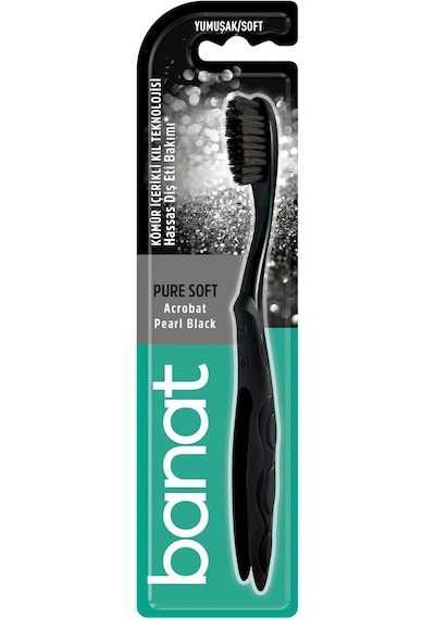 Pearl Black Charcoal Diş Fırçası Yumuşak