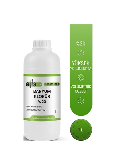 Baryum Klorür Çözeltisi %20 1 Litre