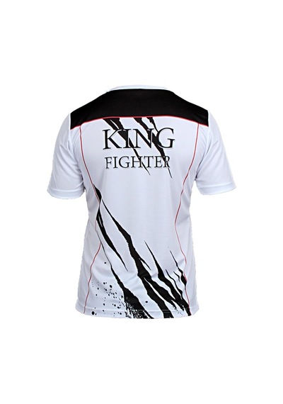 Dosmai Dijital Baskılı King Fighter Spor T-shirt Beyaz Fgt037