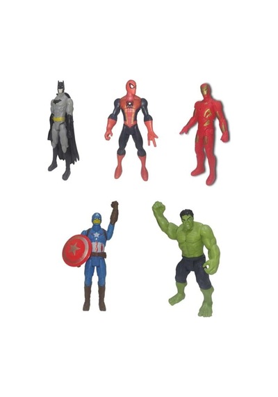 Avengers Spederman Hulk Ironman Kaptanamerika Batman Işıklı 17Cm Lik Oyuncak Figür
