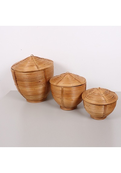 Himari Rattan 35x40 Cm. Büyük Saklama Kutusu Bej