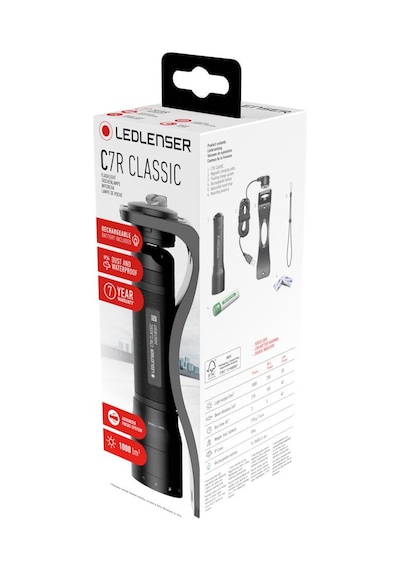 Ledlenser C7r Classic El Feneri Siyah