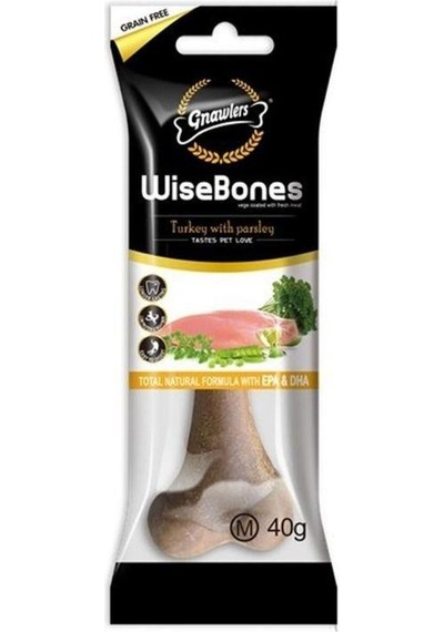 Gnawlers Wise Bone Hindi Ve Maydonozlu Köpek Ödül Kemiği M 40 Gr