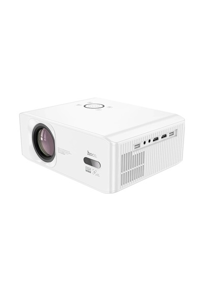 Hoco. Dt3 Smart Elektrik Otomatik Odaklanma Özellikli 1080p Android Kablosuz Projeksiyon Cihazı - Beyaz