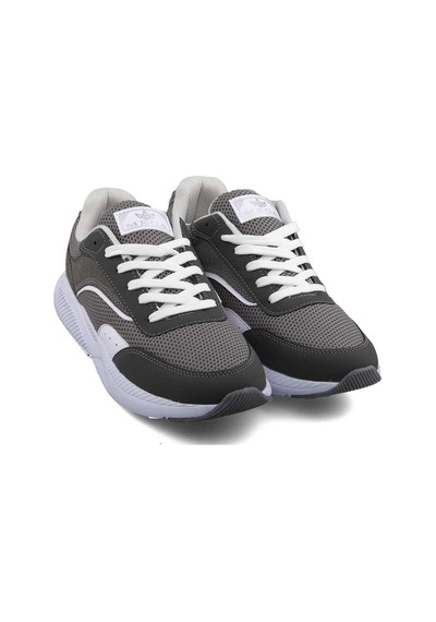 Tarzbu Mega Ortapedik Gri Renk Fileli Bağcıklı Günlük Ayakkabı Sneakers Gri