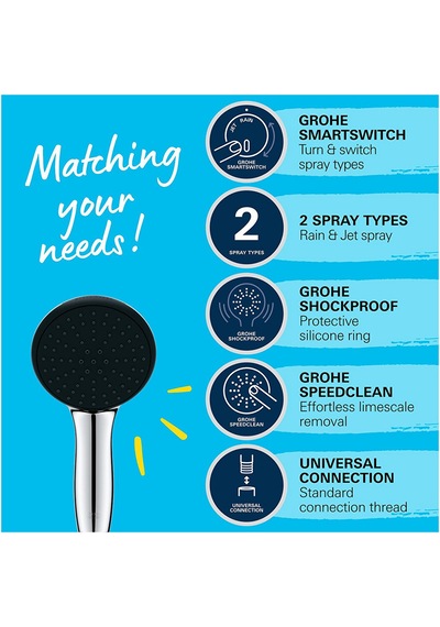 Grohe Vitalio Start 110 2f El Duşu Gri