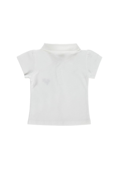 Civil Baby Çiçek Nakışlı Basic 6-18 Ay Tişört - Ekru