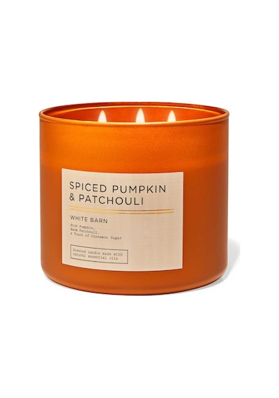 Bath & Body Works Spiced Pumpkin & Patchouli Büyük Mum 411 G Çok Renkli