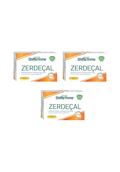 Aksu Vital Shiffa Home Zerdeçal Ekstraktı 1300 MG 30 Softjel Kapsül 3 Adet