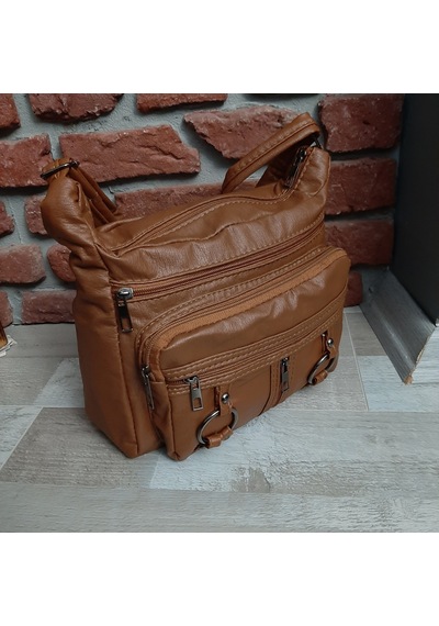 Bayan Çapraz Omuz Çantası Taba Gvn-0087 Taba