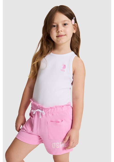 U.S. Polo Assn. U.s. Polo Assn. Kız Çocuk Beyaz Tişört Basic 50325671-vr013