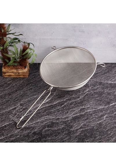 Ince Gözlü Süzgeç 18 Cm Çelik Gri Diğer