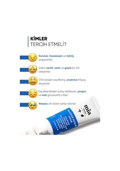 Mia Klinika Bariyer Güçlendirici Onarıcı Canlandırıcı Ve Nemlendirici Krem 50 ML