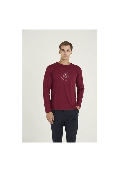 Kly Erkek O.yaka Eşofman Takımı Şık Tasarım - Dış Giyim Bordo/xl