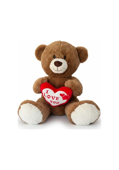 Pl50231 55 Cm Ayı I Love Kalpli Çok Renkli