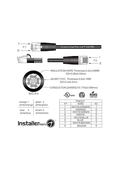 4212 Cat5e Internet Ethernet Rj45 Lan Kablosu 10 Metre