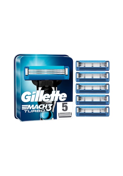 Gillette Mach3 Turbo Yedek Tıraş Bıçağı 5'li