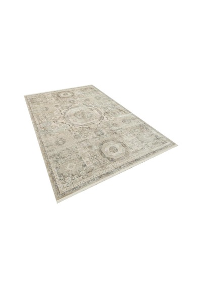 Salon Halısı Viskon Bambu Dokuma Halı Yumuşak Dokulu Modern Sık Dokuma Aura 2841 Gri
