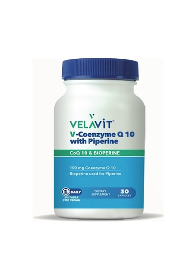 Velavit Coenzyme Q10 With Piperine 30 Kapsül