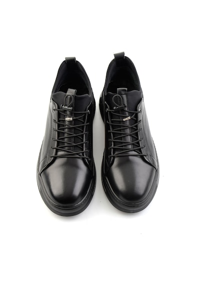 Bambi Siyah Hakiki Deri Erkek Sneaker E01080228543 Siyah