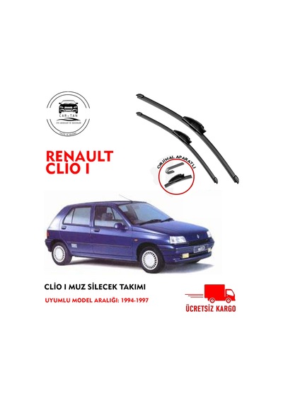 Clio 1 ön cam silecek seti  (1994 - 1997)