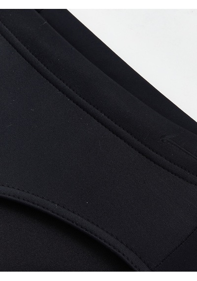Lcw Swımwear Siyah Standart Kalıp Esnek Kumaştan Erkek Slip Mayo