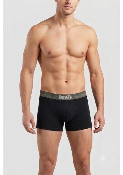 Levi's Pamuklu 2'li Erkek Boxer Anthracıte