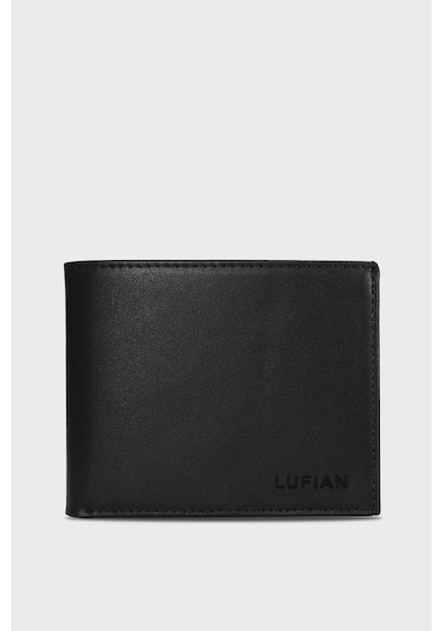 Lufian Breton 102/2 Erkek Deri Cuzdan Siyah Siyah 111240017100100